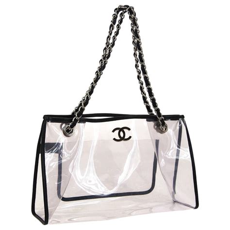 chanel small beach bag|chanel clear tote bag.